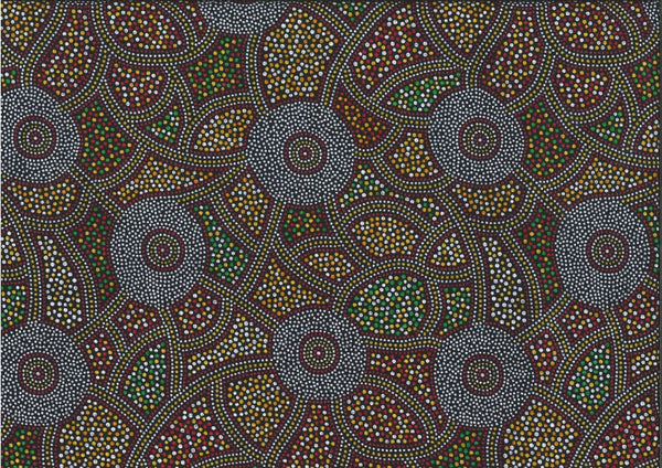 This premium 100 % cotton fabric features a striking combination of orange, white, red, green and brown dots on a black background to add endless possibilities for your artistic projects.