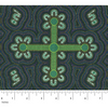 Special Buy -  Ladies Dancing at Ceremony Green Australian Aboriginal Fabric by Margaret Wallace
