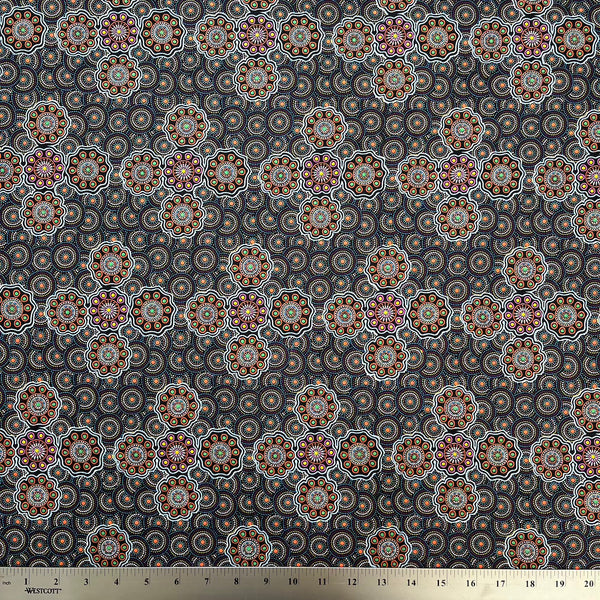 HBO Ladies Collecting Wild Fruits Blue - Designed by Jocelyn Bird