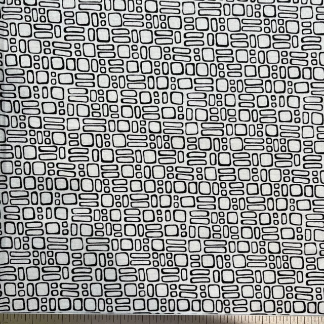 Little Boxes - black by Kim Schaefer for Andover Fabrics