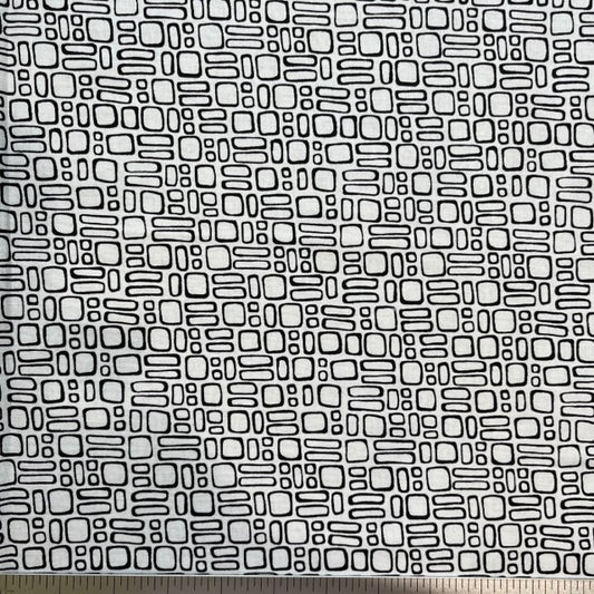 Little Boxes - black by Kim Schaefer for Andover Fabrics