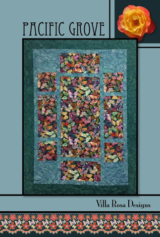 Pacific Grove quilt pattern showcases a large scale print in super-large blocks.