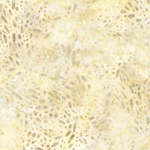 &nbsp;Pastel Petals - Parchment is a delightful batik design in shades of light gold, tans and cream, looking like flower petals falling to the ground.