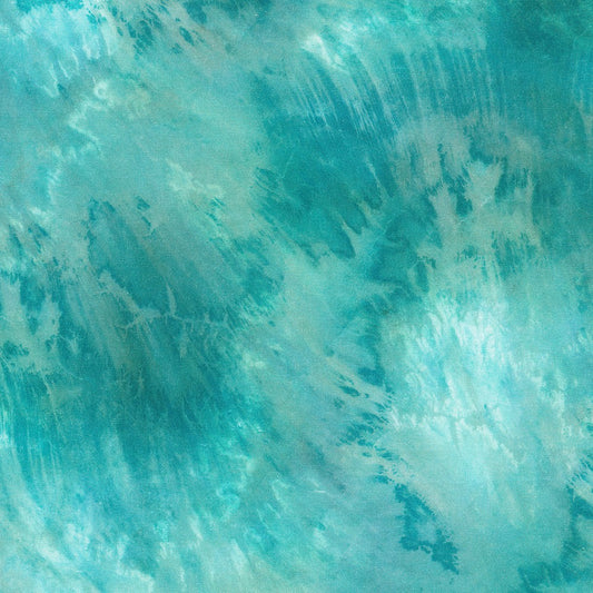 sea glass, greens, blue-greens, little white whisps