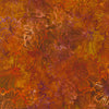 Sunshine blossoms - brown is a flowery design in rusty brown with muted orange and darker shades of siena. 