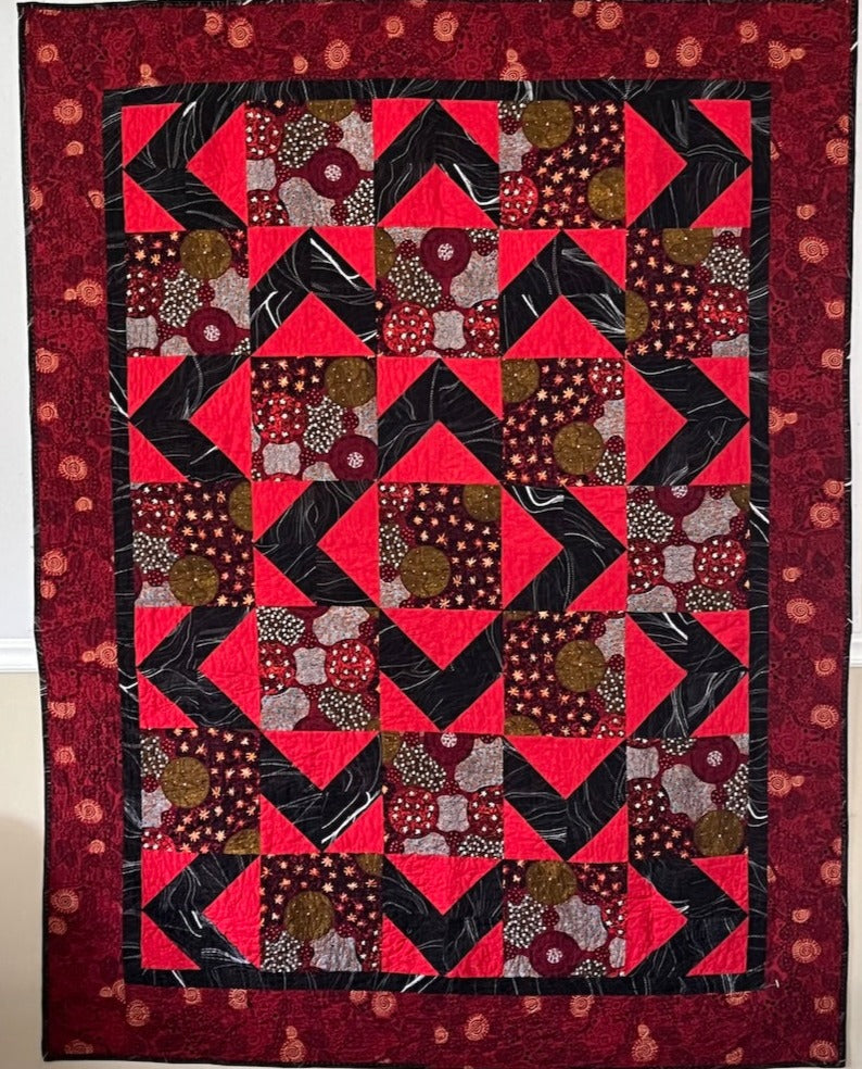 Walk About Australia red Quilt Kit