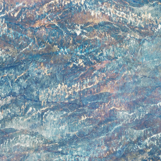  The design evokes looking at a waterfall against the stones in the background. 