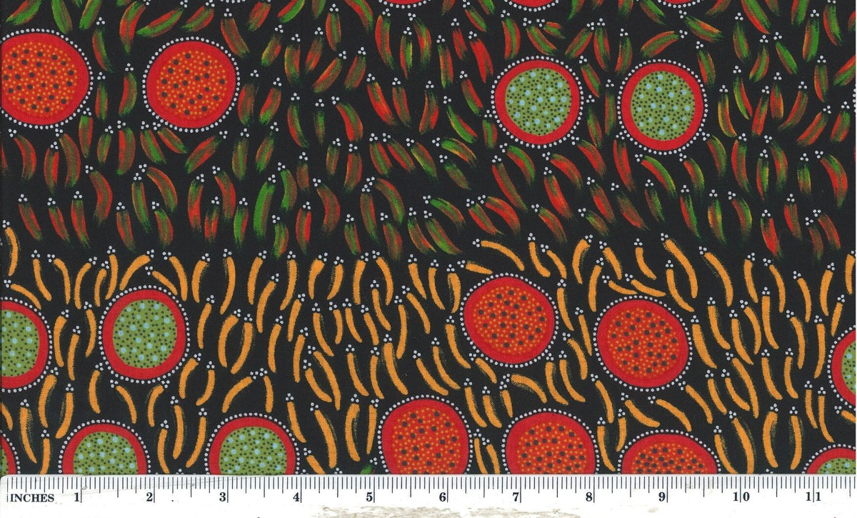 Wild Seeds and Bush Tucker red by Lorraine Granites