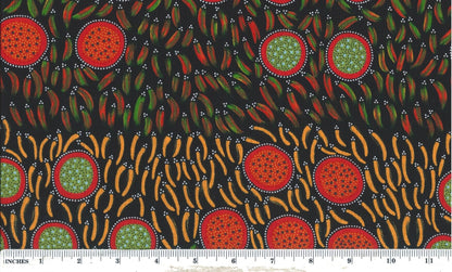 Wild Seeds and Bush Tucker red by Lorraine Granites