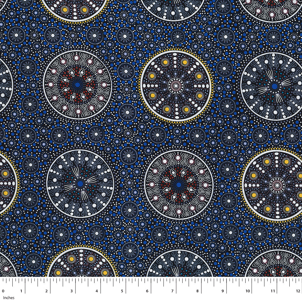 Special Buy - Wildflowers after Rain Blue- Designed by Letisha Doola