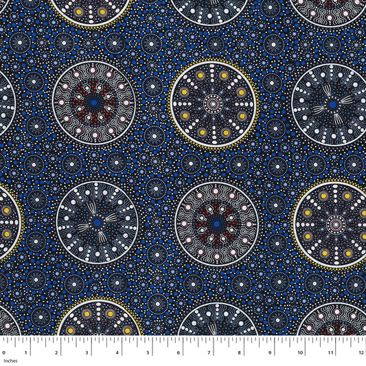 Special Buy - Wildflowers after Rain Blue- Designed by Letisha Doola