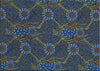 Women Dancing near Waterhole, blue, Australian Aboriginal fabric by Christine Doolan