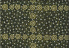Women Watching Stars olive by Glenys Nagamarra Walker is an aboriginal design depicting twinkly white stars and olive stylized flowers on an olive background.