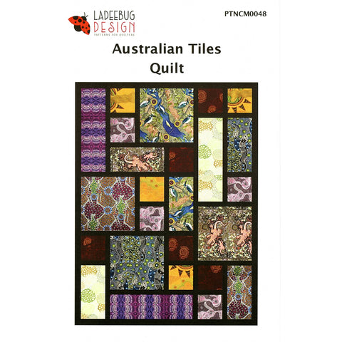 The Australian Tiles Quilt pattern by Ladeebug Design for Fabrilish is a great showcase for stunning fabrics!