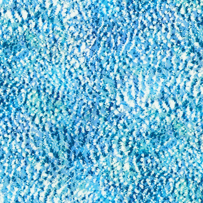 Earth Views - Breeze  is a 100 % organic cotton fabric based on pictures that Dr. Karen Nyberg, Astronaut, Earth Ambassador, Artist, took while living on the International Space Station in 2013.