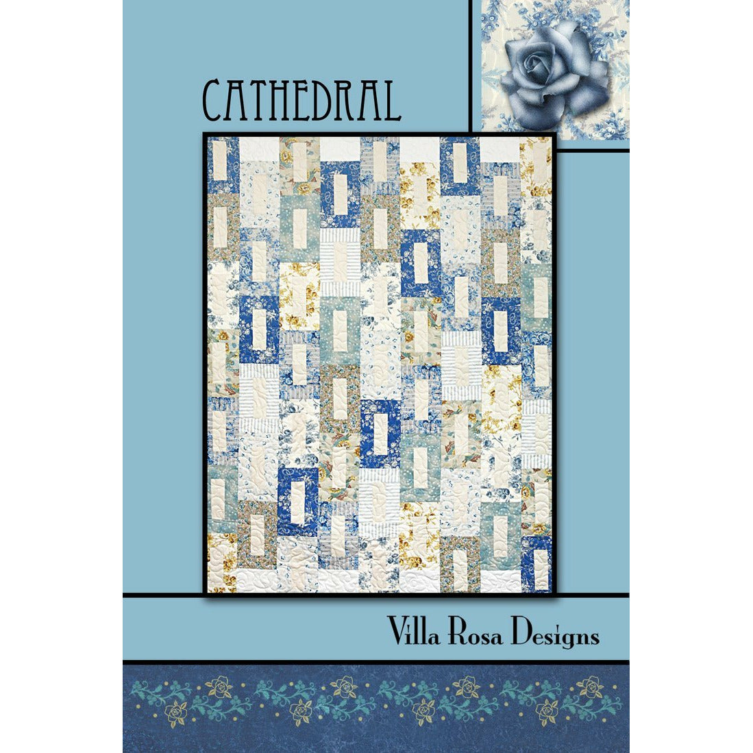 The Cathedral Quilt Pattern designed by Pat Fryer will look terrific made out of Australian Aboriginal fabrics or Batiks!
