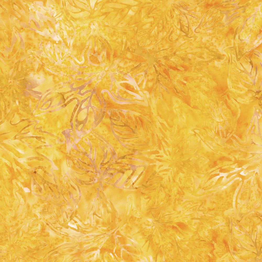 Celebrate Fall - Gold is a warm, soft yellow fabric with leaf outline designs in taupes and tans.  