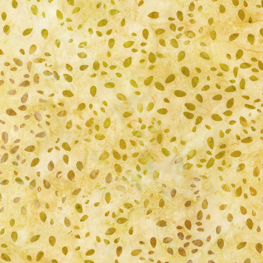 Celebrate Fall - Honey is a warm light yellow fabric with little rounded specks of golden brown, dark tan and brown color. 