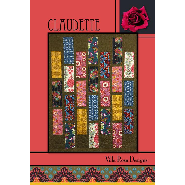 Claudette Quilt Pattern - Designed by Pat Fryer for Villa Rosa Designs