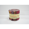 The Dreamtime Rolls of 20 red Australian Aboriginal Fabric strips (2.5" wide, 42" long) are composed of 10 different prints, two strips of each.
