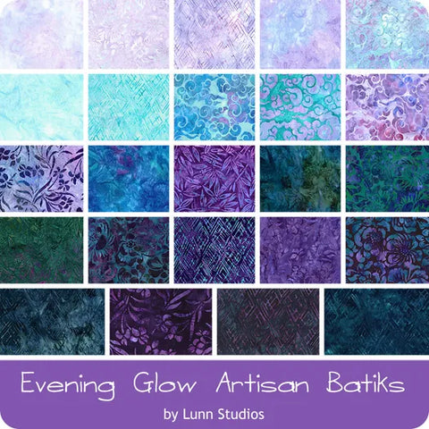 Evening Glow Artisan Batiks by Lunn Studio - Complete Collection 24 Fat Quarters 100 % cotton