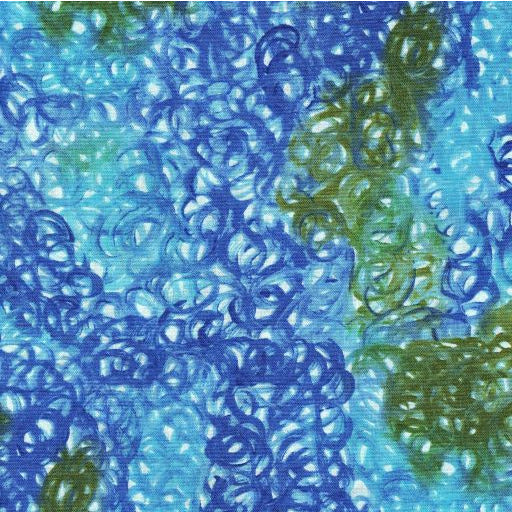 Special Buy - Fallen Leaves blue designed by Gracie Morton
