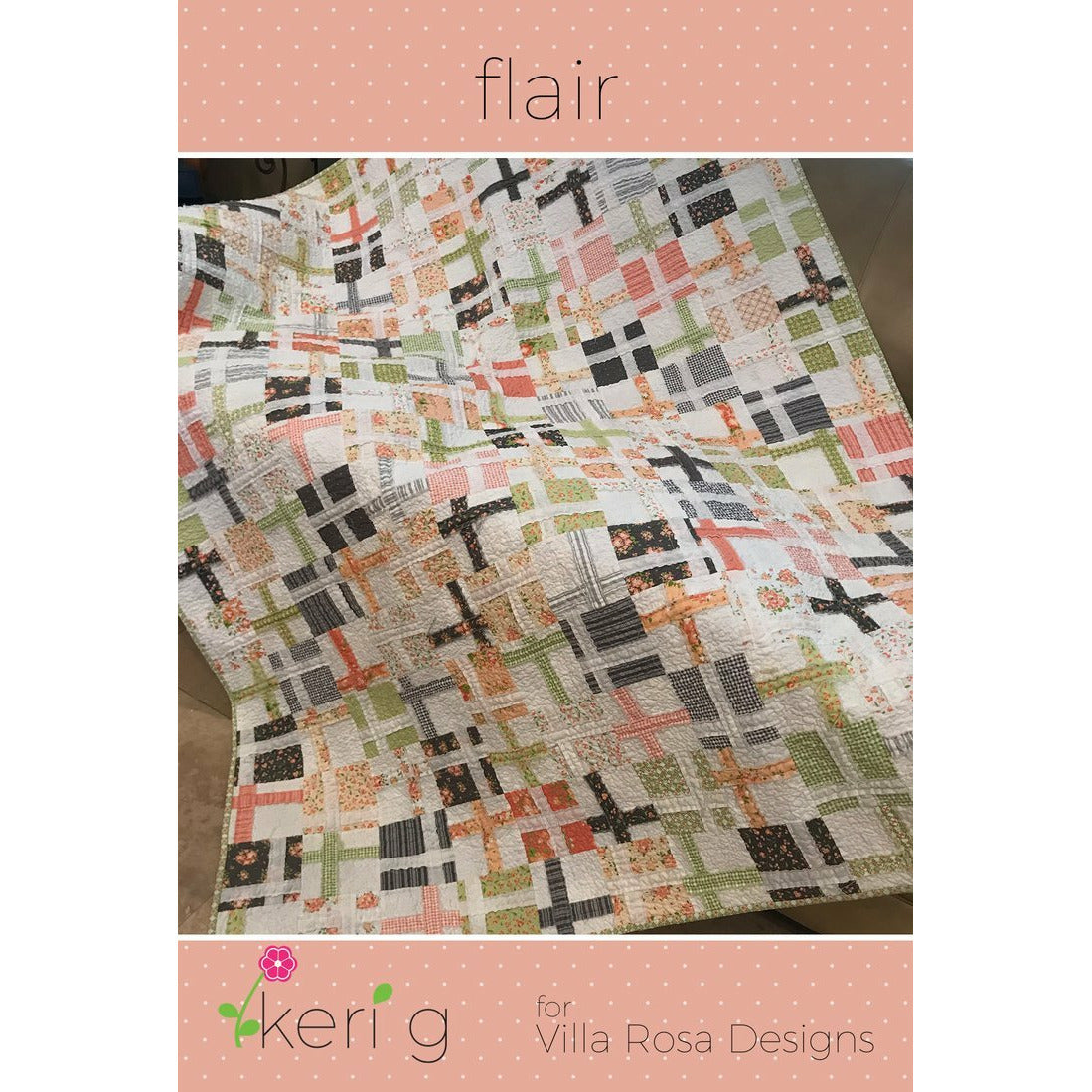 The Flair Quilt Pattern designed by Tricia Lynn Maloney will look terrific made out of Australian Aboriginal fabrics or Batiks!