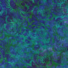  Garden from the Evening Glow line is a gorgeous fabric in a dark satisfying blue flower design on a rich darkish green background. 