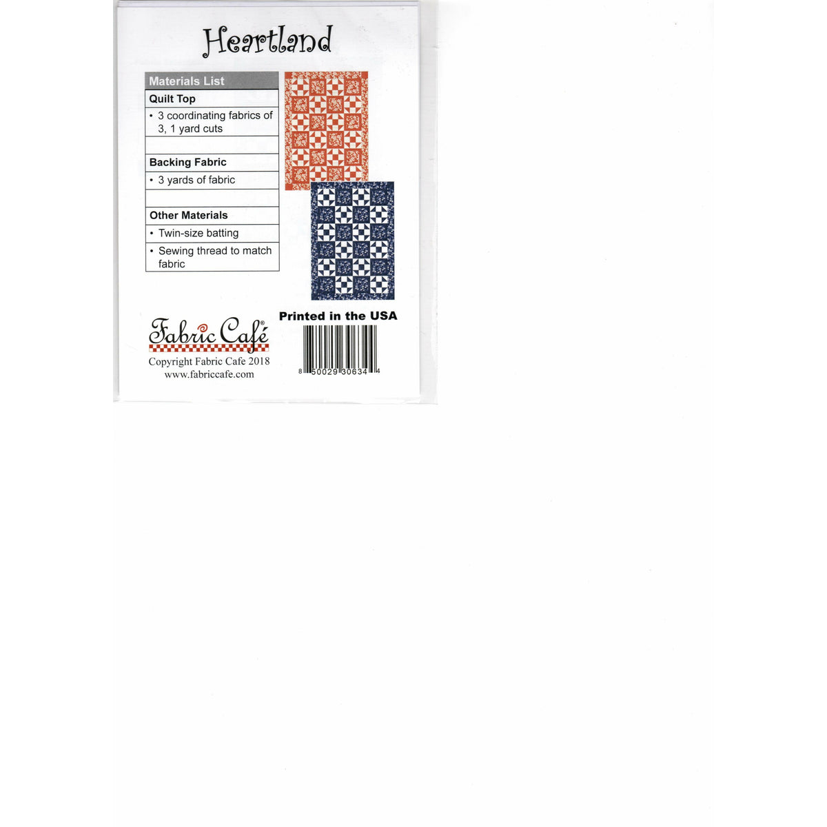Heartland Quilt Pattern by Donna Roberts