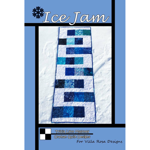 The Ice Jam Table Runner Pattern designed by Tricia Lynn Maloney will look terrific made out of Australian Aboriginal fabrics or Batiks! 