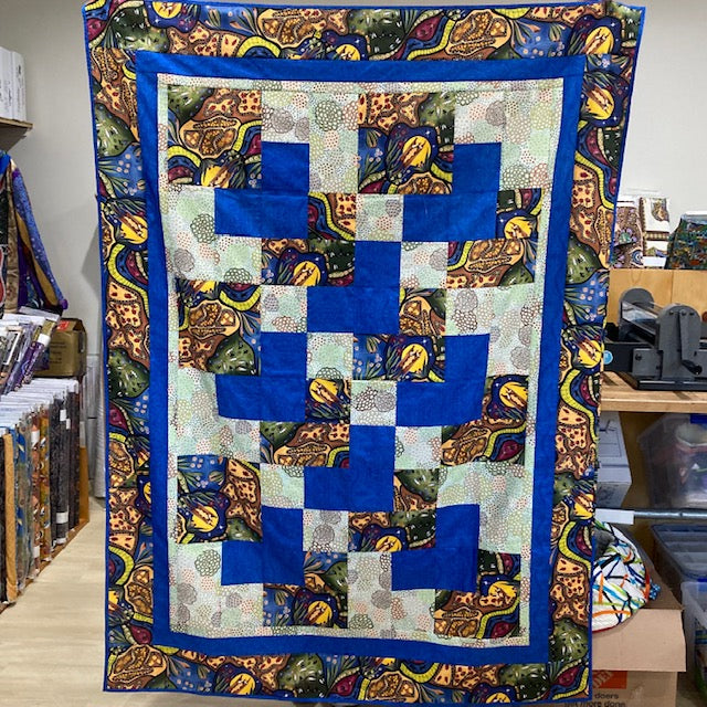 It's a Snap Quilt kit with Pretty Darn Quick Quilt Pattern Book Fabrilish