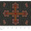 This Australian Aboriginal fabric represents Ladies Dancing at a Ceremony in vibrant gold, red, pink and purple, the ladies being depicted as the "U" shaped symbols.