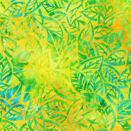 Lime from Artisan Batiks: Summer Zest - Hand dyed Indonesian Batik 100 % fine cotton