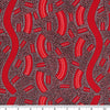 Mulga Seeds - red - Australian Aboriginal fabric designed by Lindsay Bird