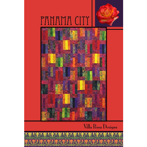 The Panama City Quilt Pattern uses the popular 2 1/2" strip rolls ("Jelly Rolls"), like our Dreamtime Rolls made out of Australian Aboriginal Fabrics.