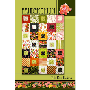 Pandemonium Quilt Pattern, designed by Pat Fryer for Villa Rosa Designs