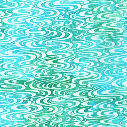 Pond from Artisan Batiks: Forest Glen - Hand dyed Indonesian Batik 100 % fine cotton