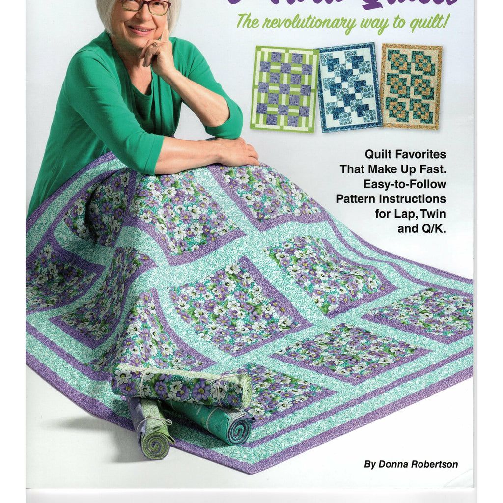It's a Snap Quilt kit with Pretty Darn Quick Quilt Pattern Book Fabrilish