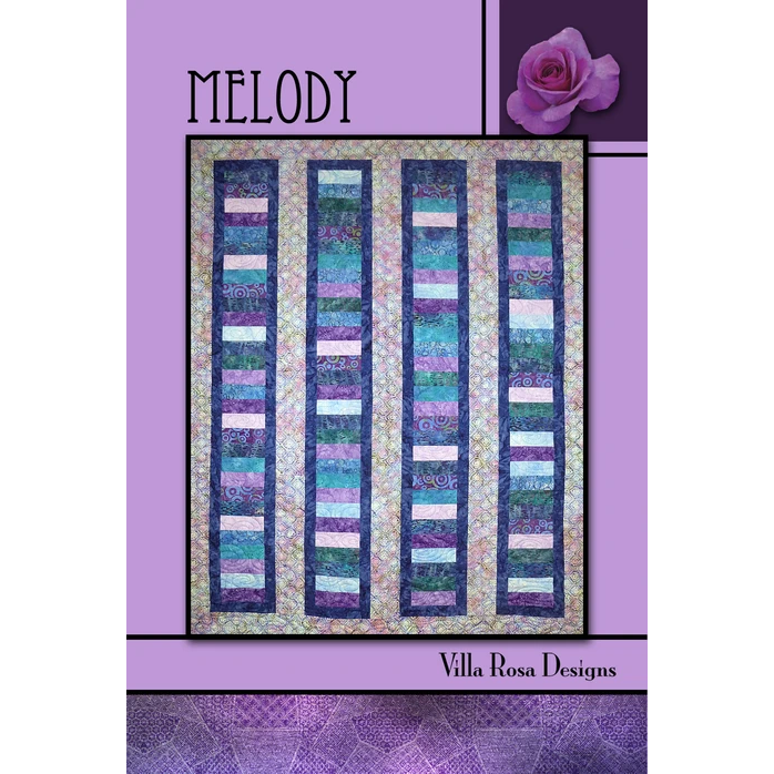 The Melody Quilt Pattern uses the popular 2 1/2" strip rolls ("Jelly Rolls"), like our Dreamtime Rolls made out of Australian Aboriginal Fabrics.