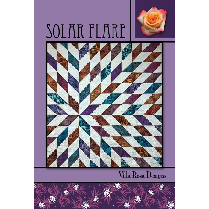 Solar Flare Quilt Pattern, designed by Pat Fryer for Villa Rosa Designs