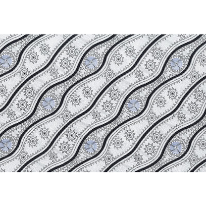 Stars in the Sky White Australian Aboriginal fabric by Geraldine Riley