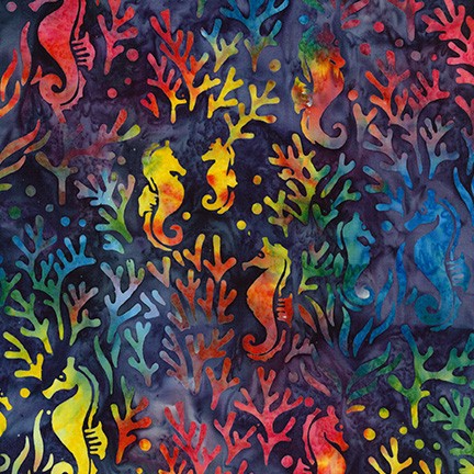 Totally Tropical Seahorse - Dark Multi
