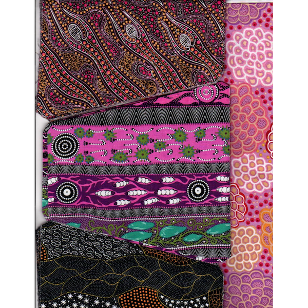 Totally Awesome All Australian Aboriginal Fabric Tumbler 1 Purple