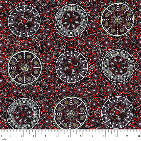 Special Buy - Wildflowers after Rain Red- Designed by Letisha Doolan