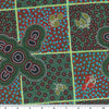 Women Gathering Bush Tucker red is a 100% soft cotton fabric designed by the indigenous Australian artist Margaret Wallace, a harmonious design of fields of flowers in  reds and many vibrant hues.