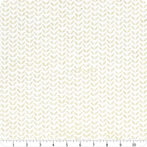 Ivory Watercolor Blossoms is a neutral fabric, depicting little ivory leaves on a white background.